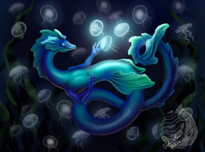anime water dragon