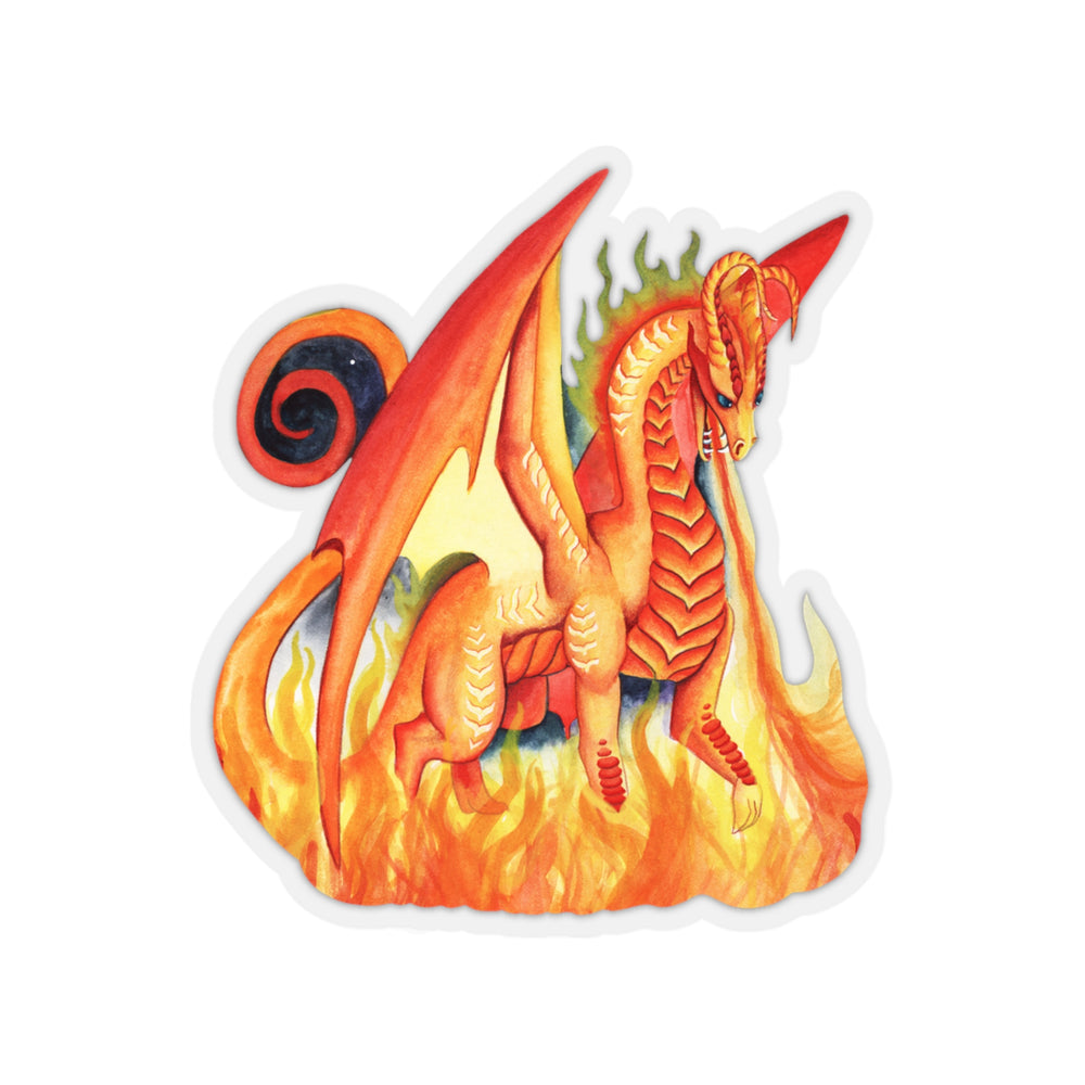 Fire, Dragon Oracle Kiss Cut Sticker