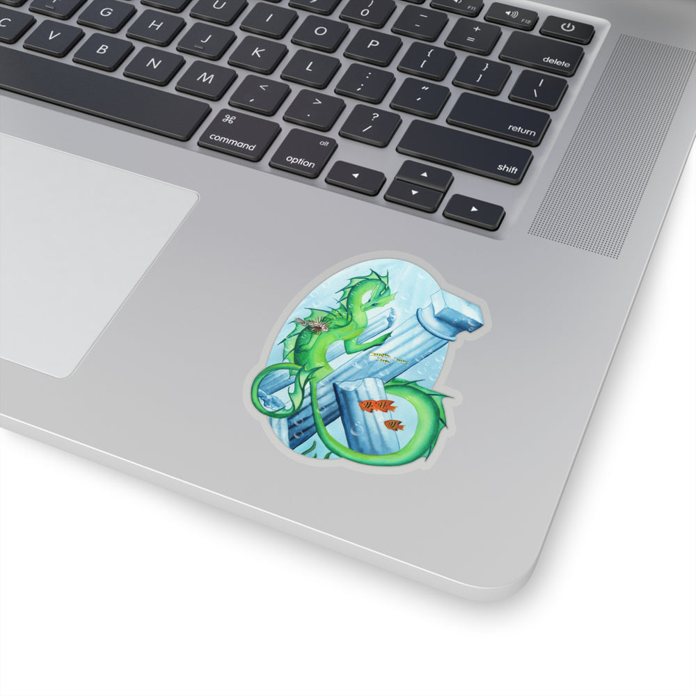 
                  
                    Water Dragon, Dragon Oracle Kiss Cut Sticker
                  
                