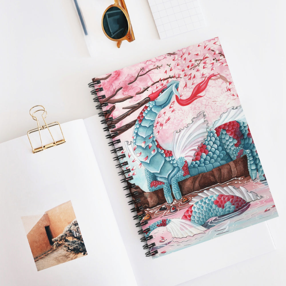 Cherry Blossom Breezes Spiral Notebook - Ruled Line