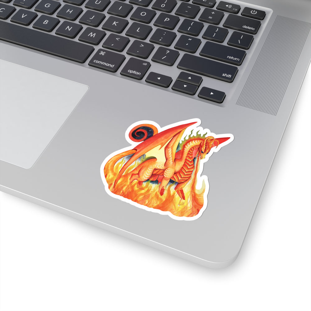 
                  
                    Fire, Dragon Oracle Kiss Cut Sticker
                  
                