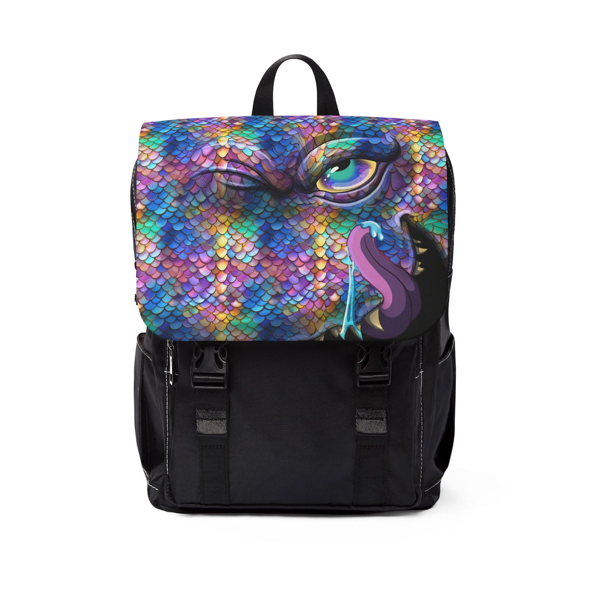 Dragon Scale Backpack Opal Dragon Scale Mimic Shoulder Backpack - Unleash the Fantasy ...