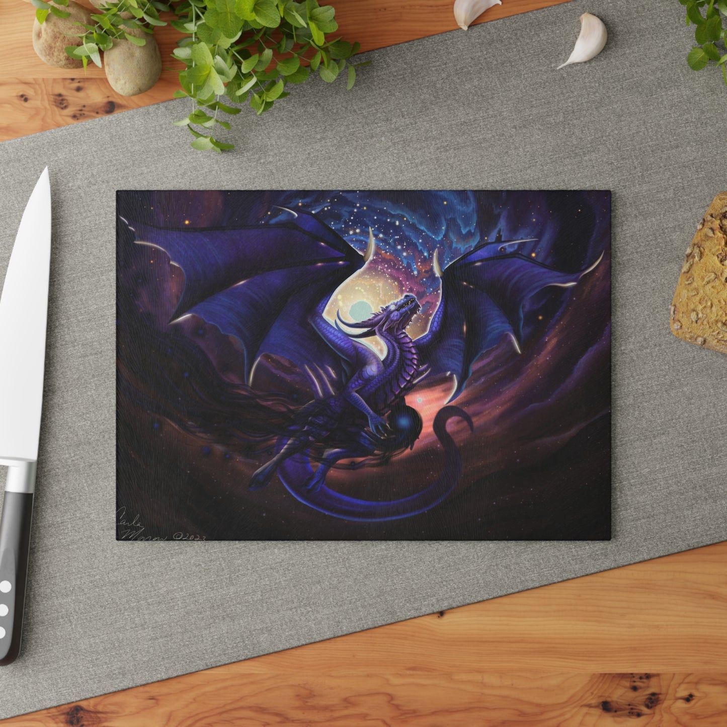 
                  
                    Surrender to the DarkStar Glass Altar Top and Cutting Board
                  
                