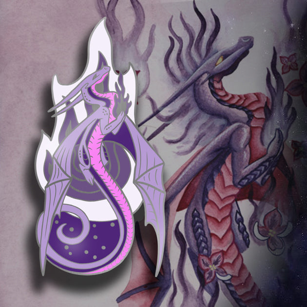 
                  
                    Lilac Fire Dragon Pin
                  
                