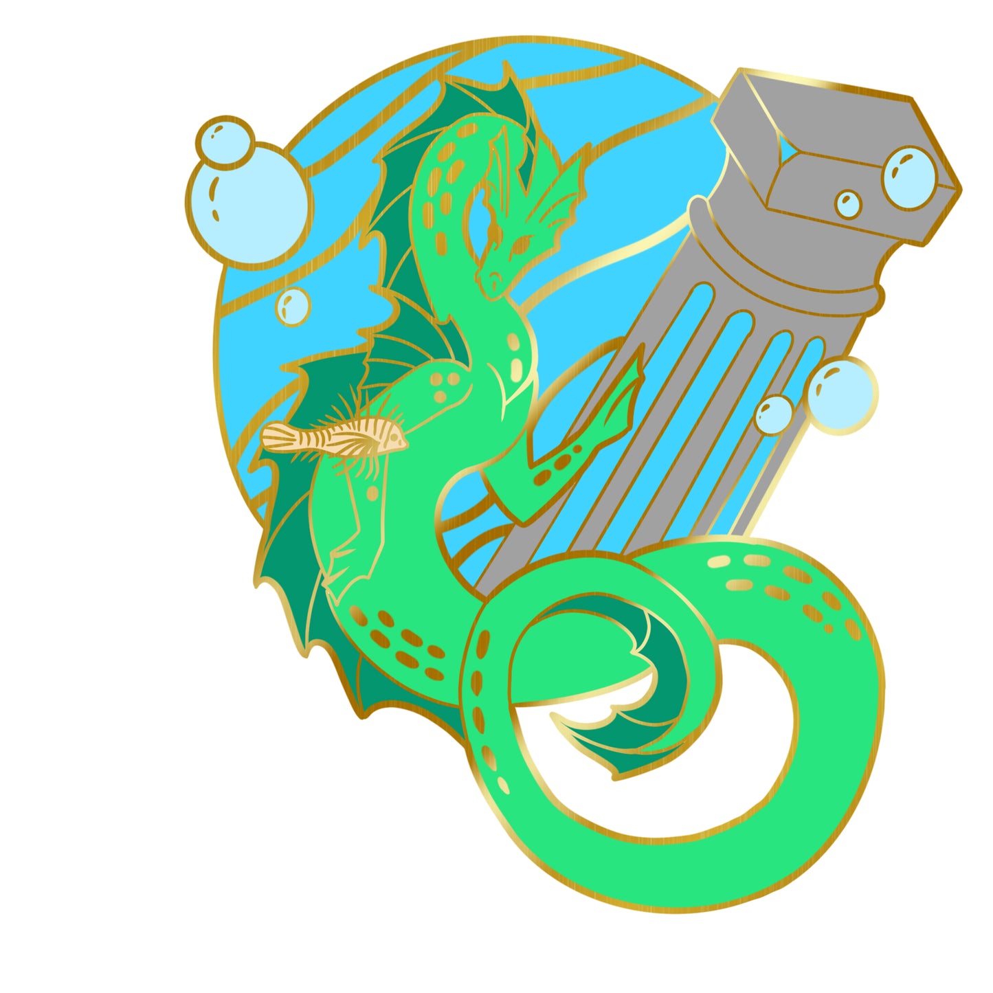
                  
                    Water Dragon Pin
                  
                