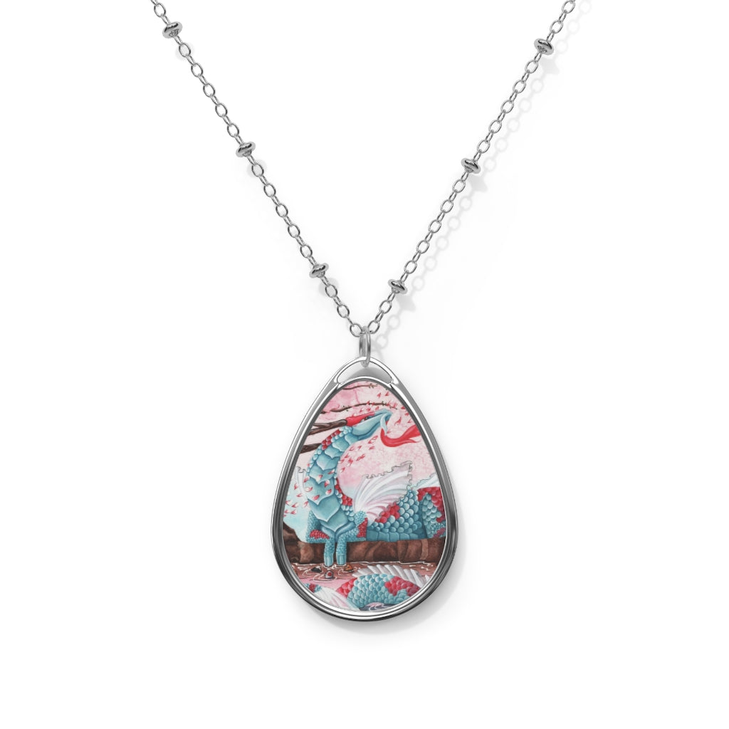 
                  
                    Cherry Blossom Breezes Oval Necklace
                  
                