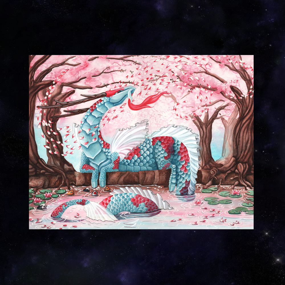 Cherry Blossom Breezes Giclée Prints