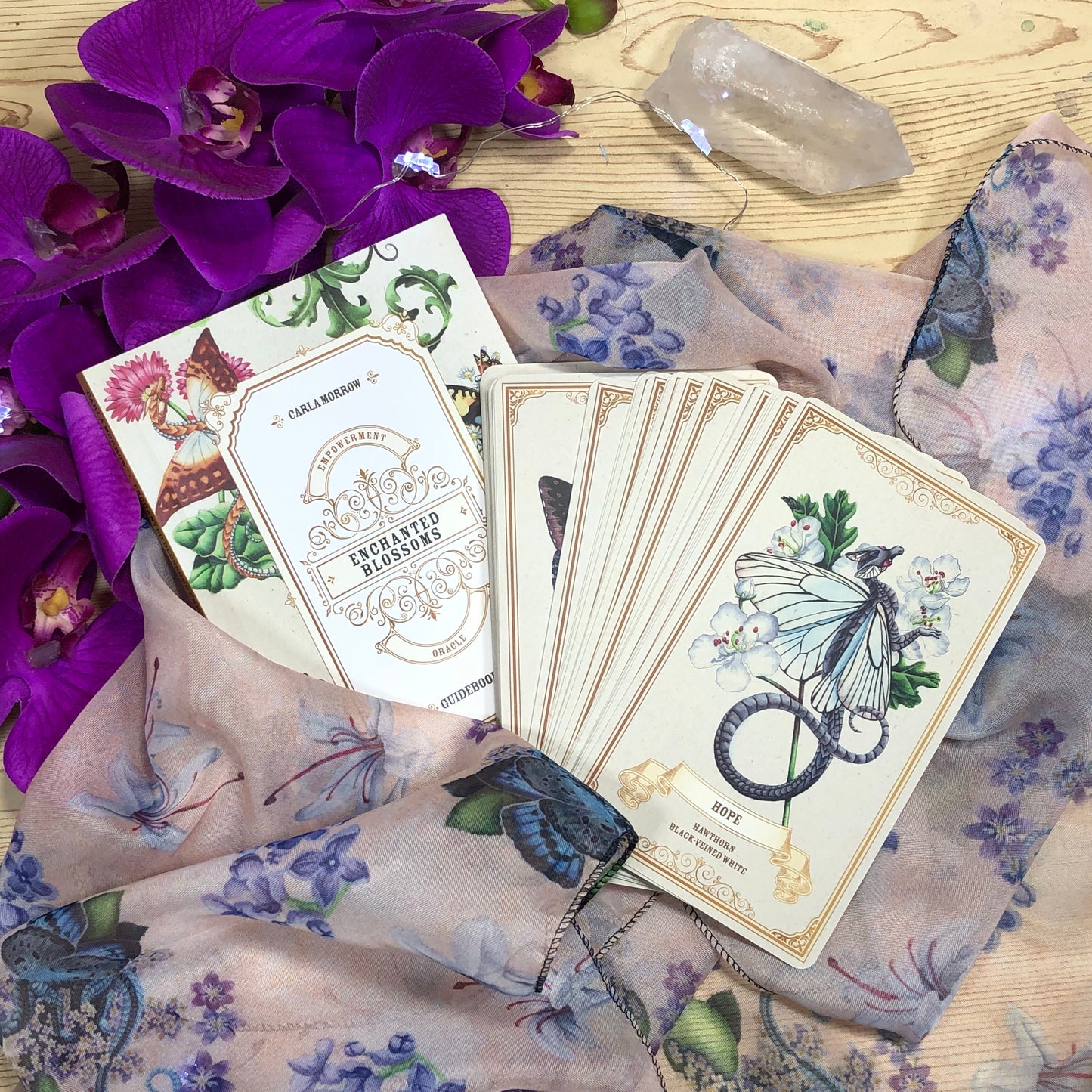 
                  
                    Enchanted Blossoms Empowerment Oracle Deck published by Blue Angel
                  
                