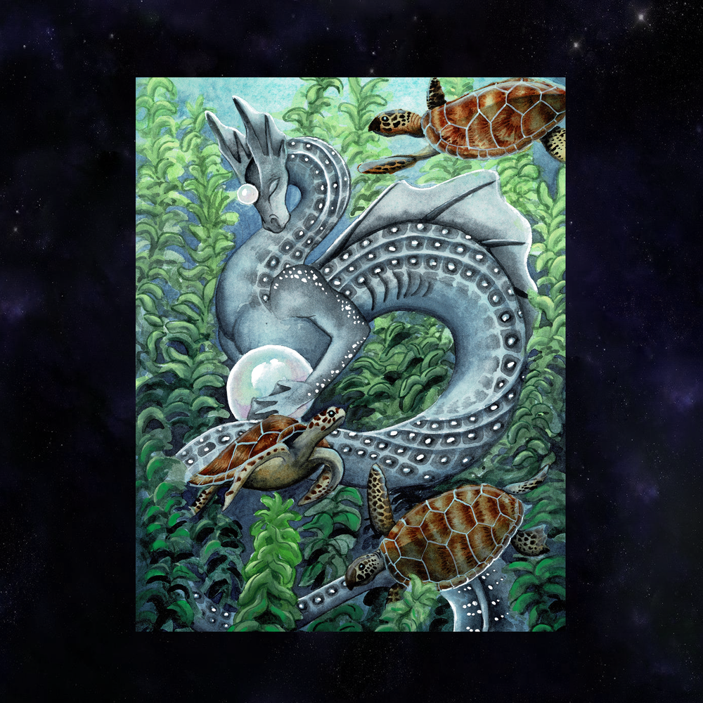 Patience: Universal Dragon Oracle Giclée Prints
