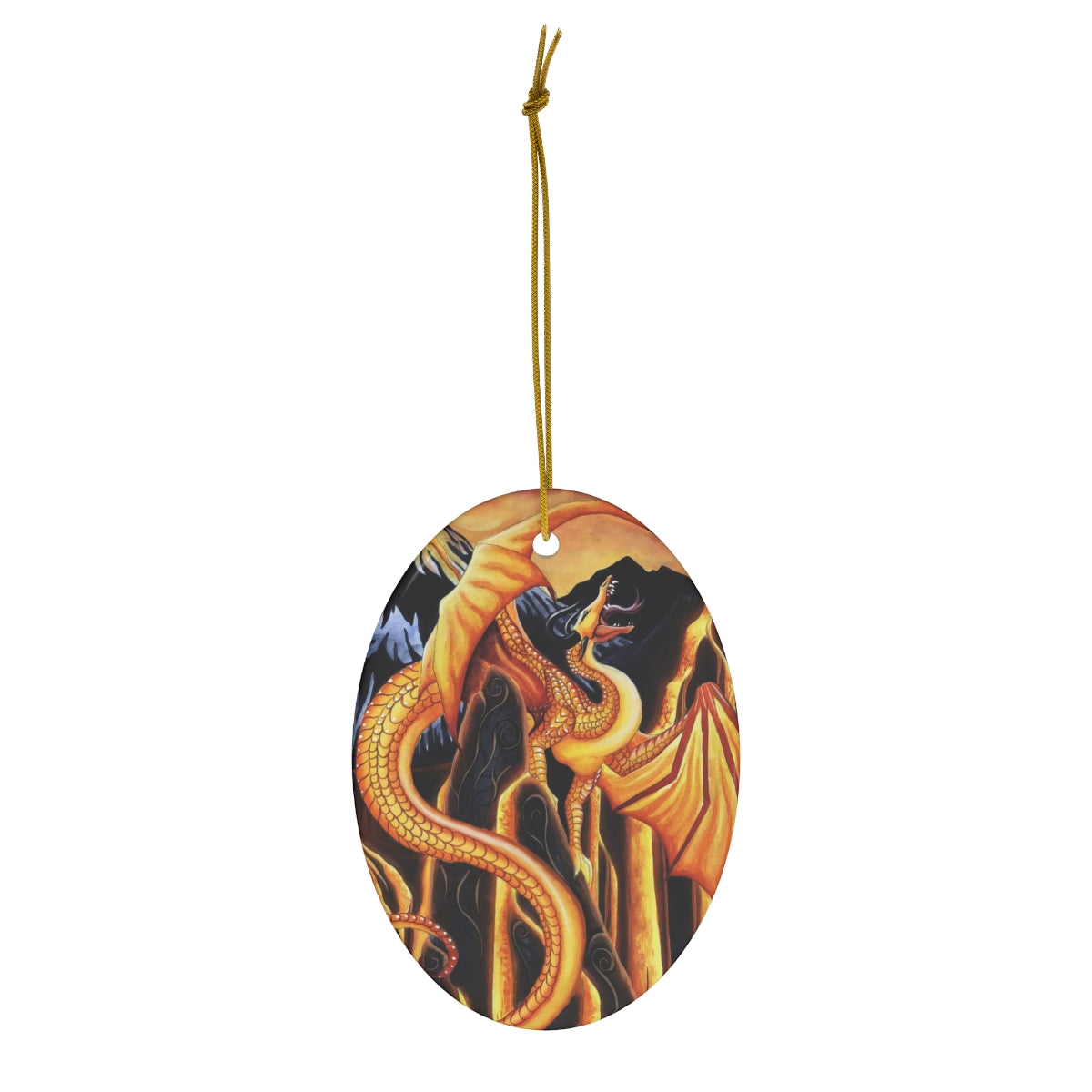 
                  
                    Fire Falls Ceramic Ornament
                  
                