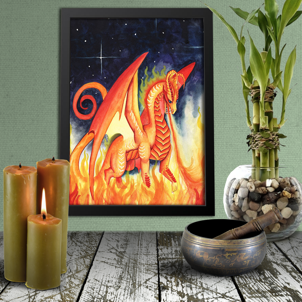 
                  
                    Dragon Oracle: Fire Dragon Giclée Print
                  
                