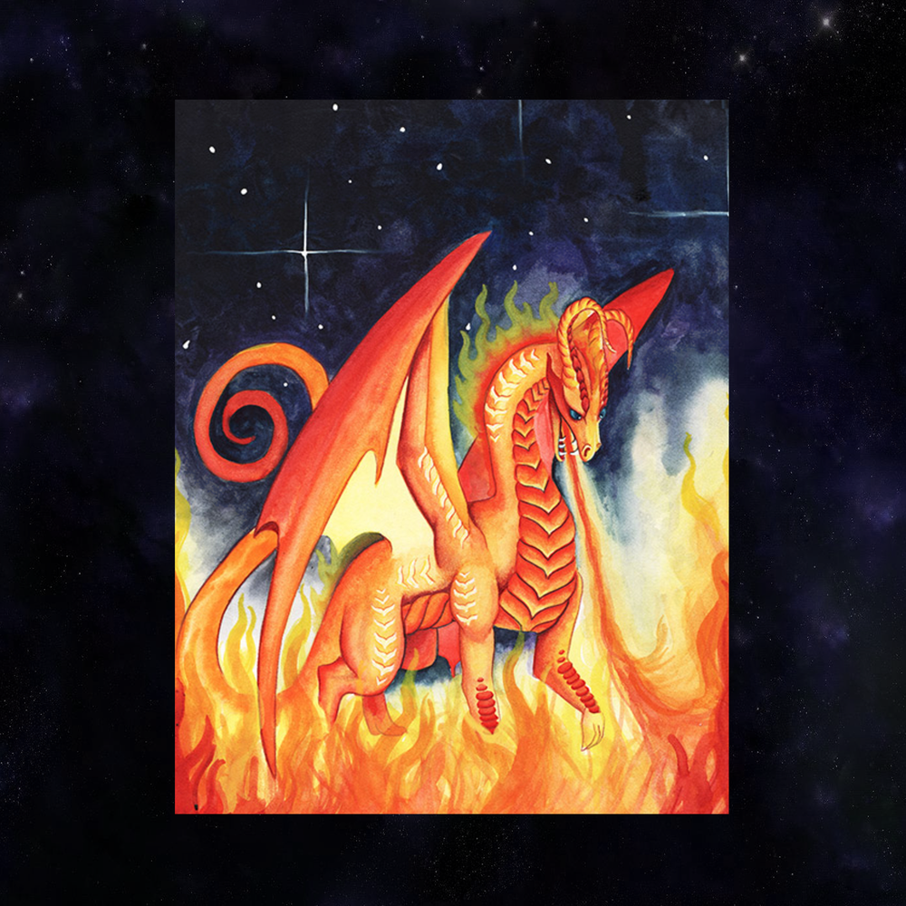 Dragon Oracle: Fire Dragon Giclée Print