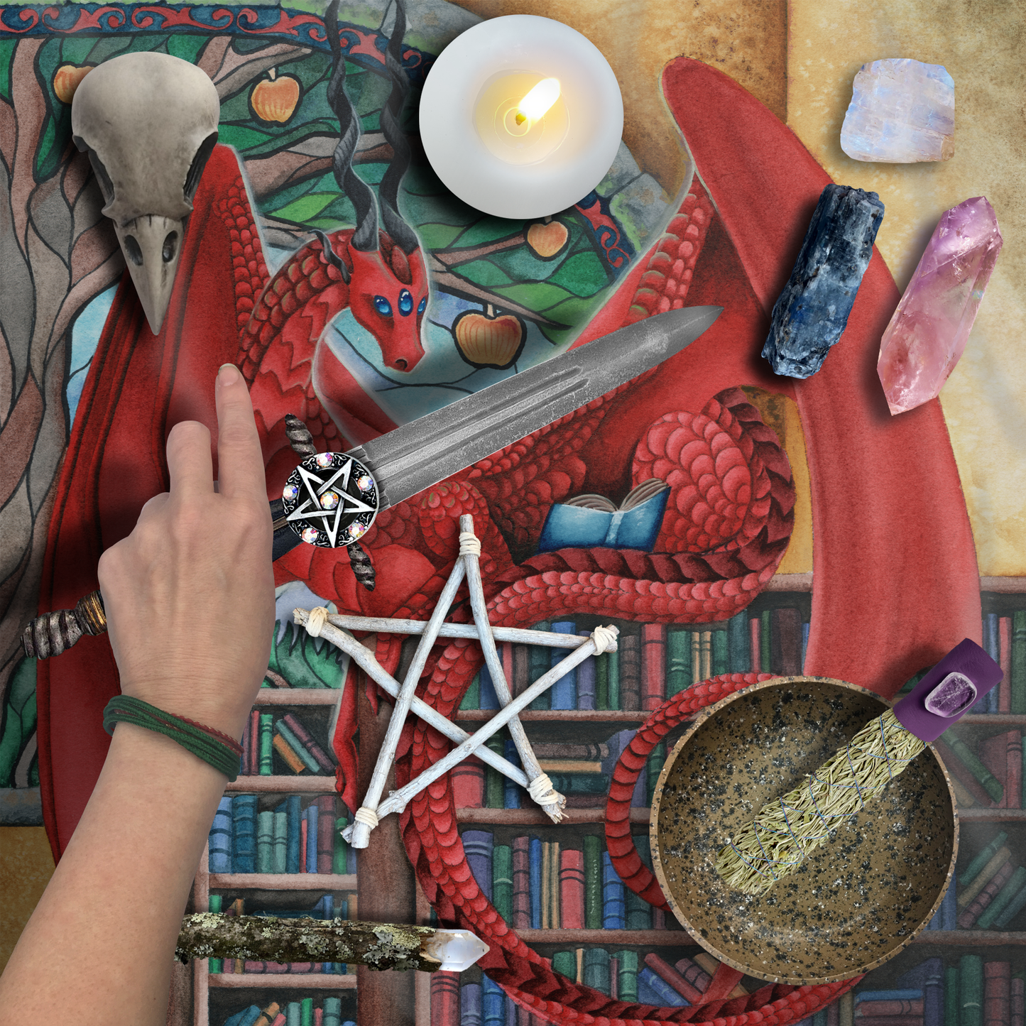 
                  
                    Watcher at the Gateway of Knowledge Tarot Wrap/Altar Cloth
                  
                